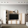 Salón Completo Neo Vitrina Alta + Mueble TV + Galería + Buffet