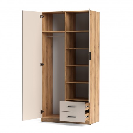 Armario 2 Puertas 2 Cajones Elba