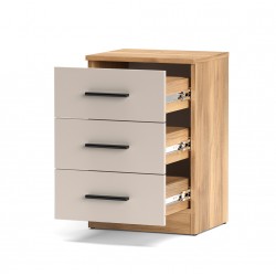 Mesita De Noche 3 Cajones Elba