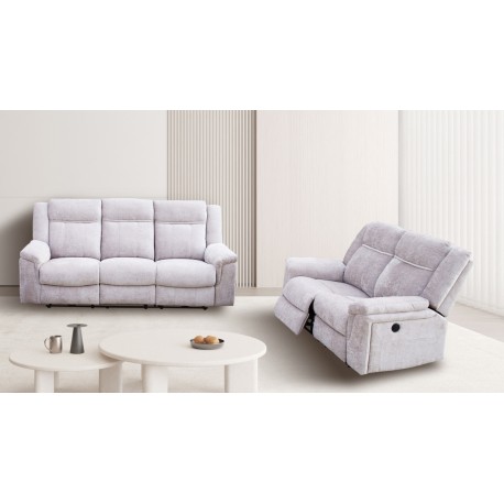 Sofá 2 Y 3 Plazas 2 Asientos Relax Eléctrico Troya