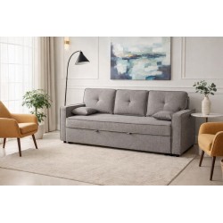 SOFA CAMA MOD.DAX TAP.MALMO GRIS